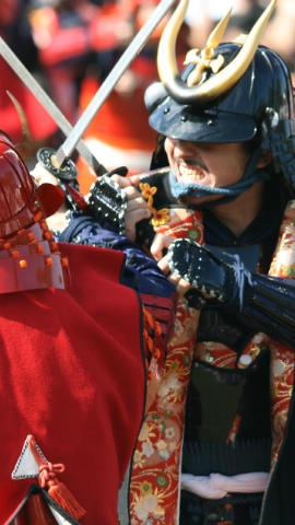 鬼小十郎まつりの合戦シーンの画像